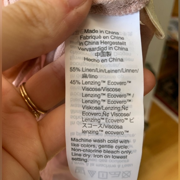 Linen-Blend Hilltop Shirt (pink) - Picture 5 of 7